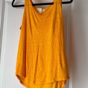 Michael kors yellow tank top size small like new